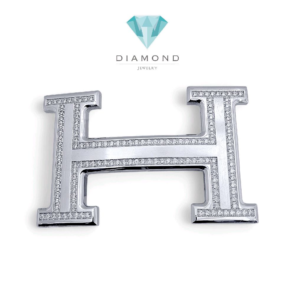 H Steel Diamond Belt/Kepala Belt Berlian H/ Diamond Jewelry 31SAY3342WP-HT