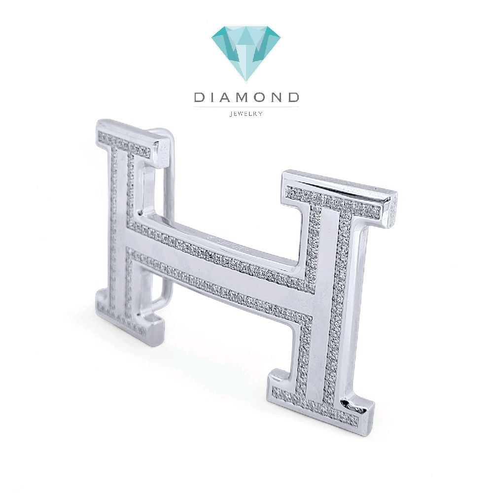 H Steel Diamond Belt/Kepala Belt Berlian H/ Diamond Jewelry 31SAY3342WP-HT