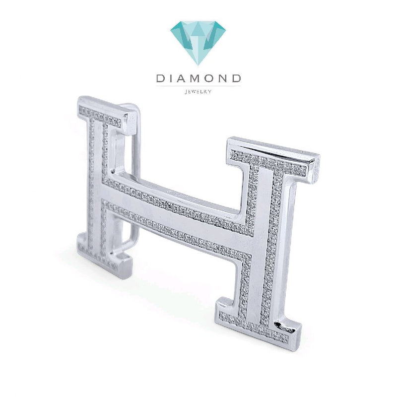 H Steel Diamond Belt/Kepala Belt Berlian H/ Diamond Jewelry 31SAY3342WP-HT