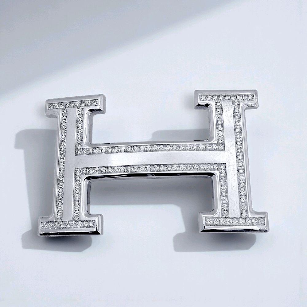 H Steel Diamond Belt/Kepala Belt Berlian H/ Diamond Jewelry 31SAY3342WP-HT