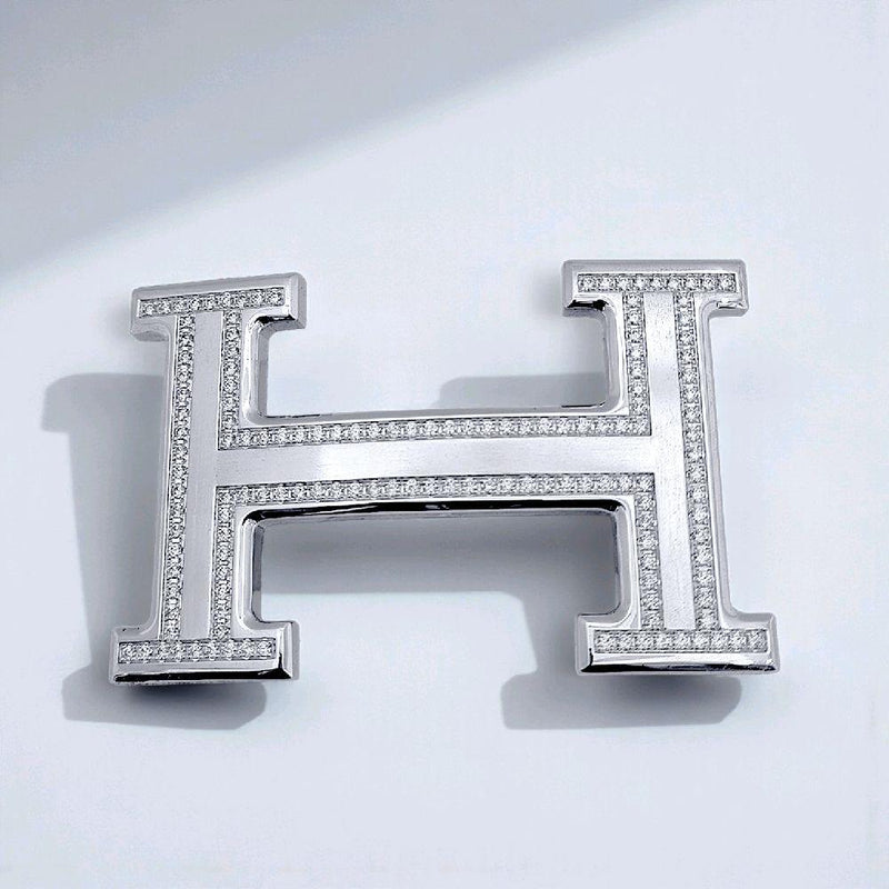 H Steel Diamond Belt/Kepala Belt Berlian H/ Diamond Jewelry 31SAY3342WP-HT