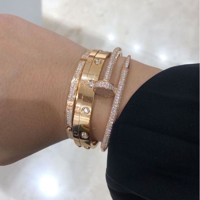 Gelang Paku Full Diamond-Diamond Jewelry-4GBD5000ET-HT