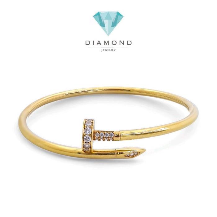 Gelang Paku Emas 18K Kristal Diamond Jewelry-433GMS717LS/423GMS548LS-HT