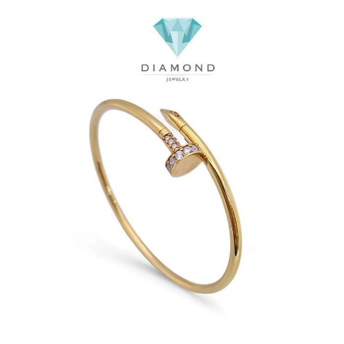 Gelang Paku Emas 18K Kristal Diamond Jewelry-433GMS717LS/423GMS548LS-HT