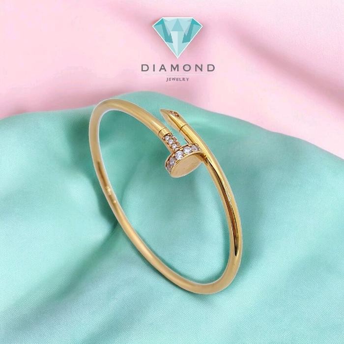 Gelang Paku Emas 18K Kristal Diamond Jewelry-433GMS717LS/423GMS548LS-HT