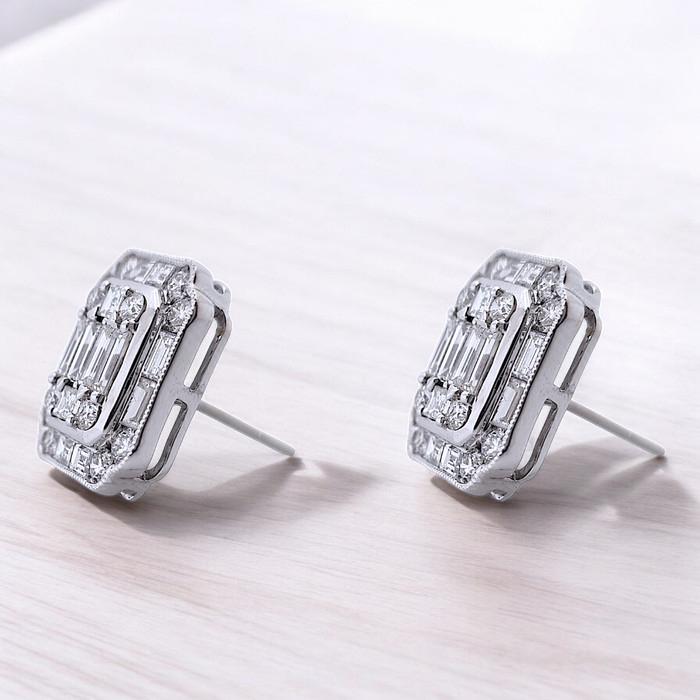 Magic Baguette Earrings 18K / Diamond Jewelry