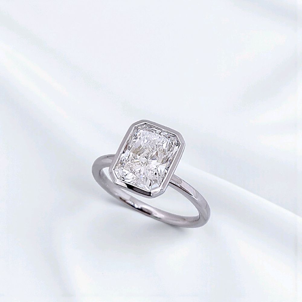 Diamond Lab Grown Cushion Ring 14K / Cincin Berlian Cushion 14K / Diamond Jewelry 355CBLGG1000LS HT