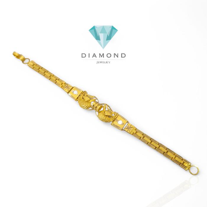 Gelang Model Cendrawasih 23K-Diamond Jewelry-81GMS10WP-HT