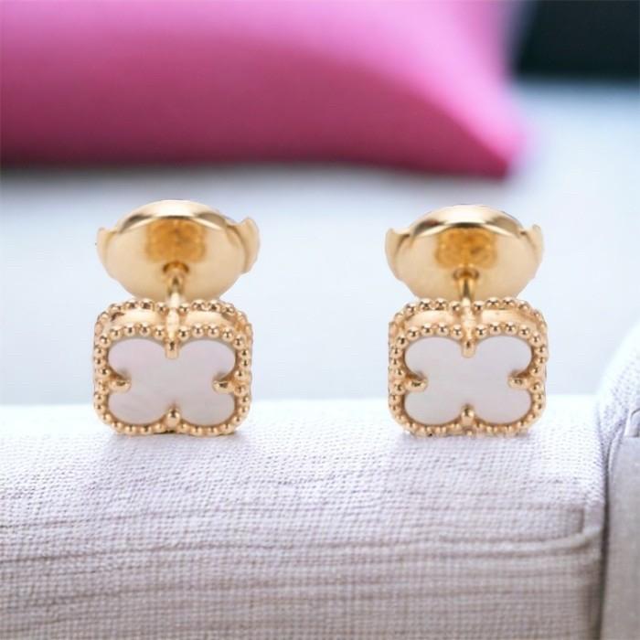 VOC Sweet Clover MOP Necklace / Bracelet 18K Gold Diamond Jewelry-436GBD1000LS-21GBD395RB-348KBD1000LS-387ABD1000LS-HT