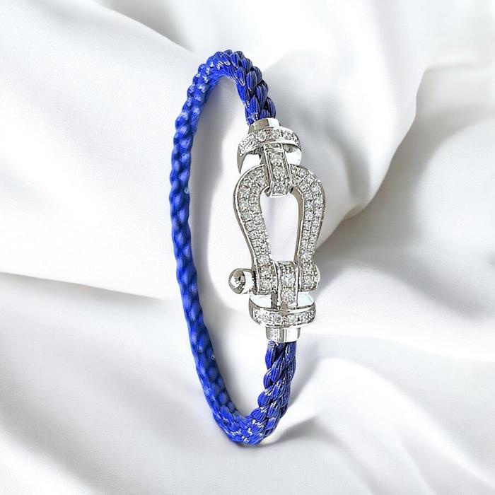 Force Diamond Bracelet Horse Shoe 18k/Gelang Tali Emas Berlian-Diamond Jewelry-HT-366GBD8000LS-HT