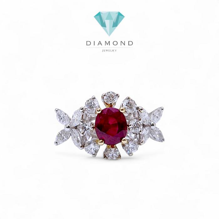 Ruby Diamond Ring / Diamond Jewelry