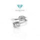 Baguette & teardrop Diamond Ring