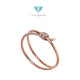 Knot Diamond 18K gold bangle Diamond Jewelry