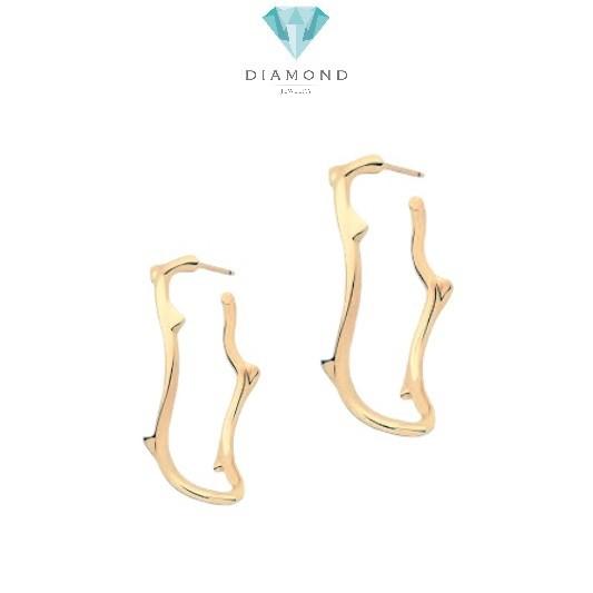 Larose hoop earring dr 18k Rose Gold-Diamond Jewelry