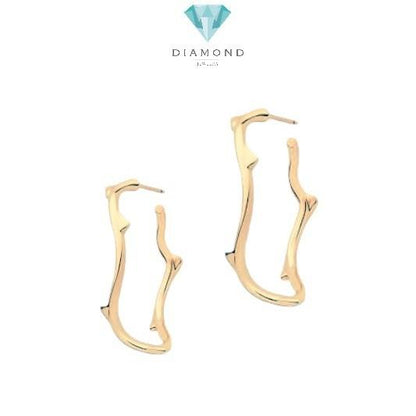Larose hoop earring dr 18k Rose Gold-Diamond Jewelry