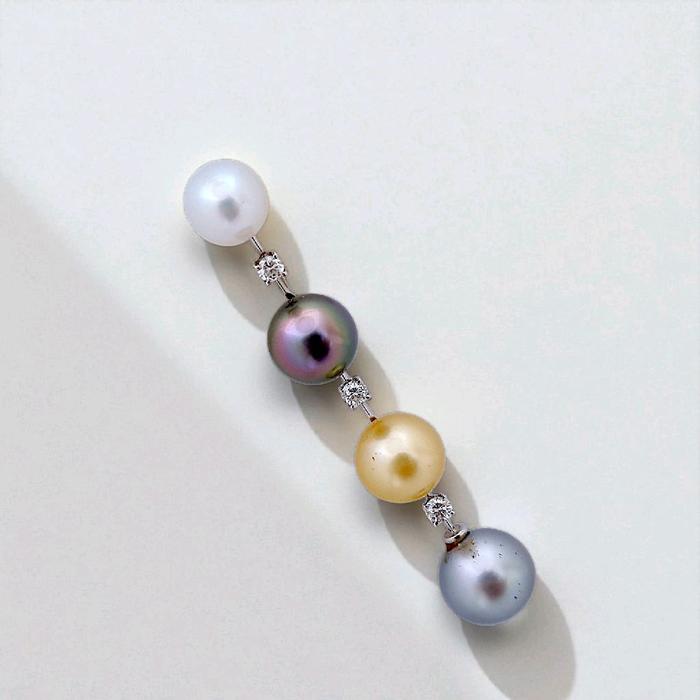 Liontin Multi Color Pearl Diamond 18K / Diamond Jewelry 12LMGT2635WP HT