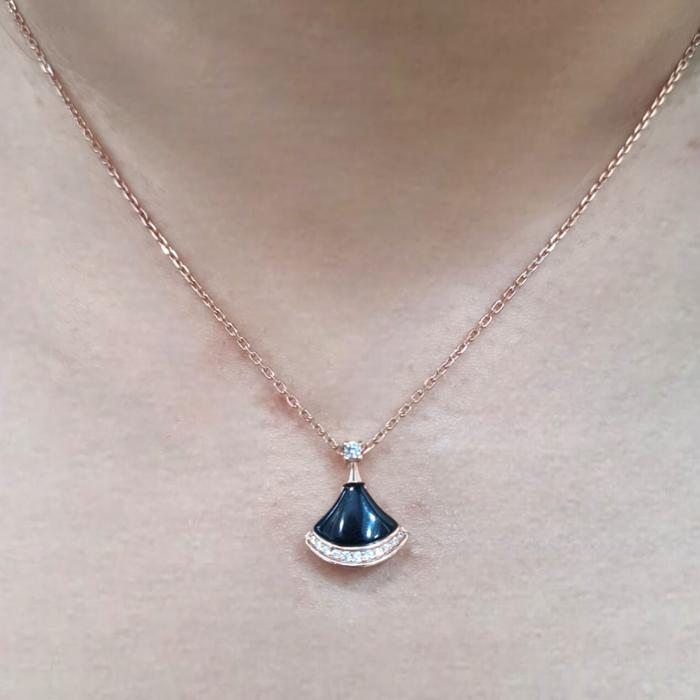 Kalung Emas Diva Bolak Balik 750K-Diamond Jewelry-395KMS522LS-HT