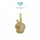 Liontin Mas Sirkon Model Apel 18K-Diamond Jewelry