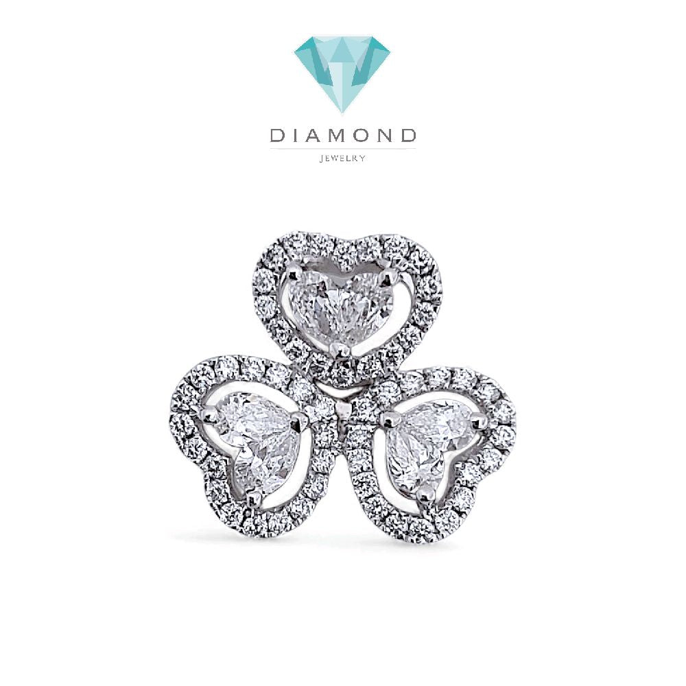Tri Heart Diamond Pendant 18K / Liontin Berlian Tiga Hati 18K / Diamond Jewelry 399LB6700KVLS-HT