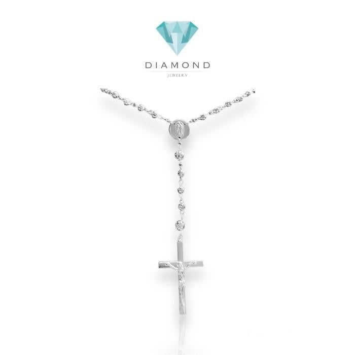 Rosario Necklace/Bracelet White Gold 750K Emas Putih-Diamond Jewelry-1KMS15LSNEW/1GMS6LSNEW-HT