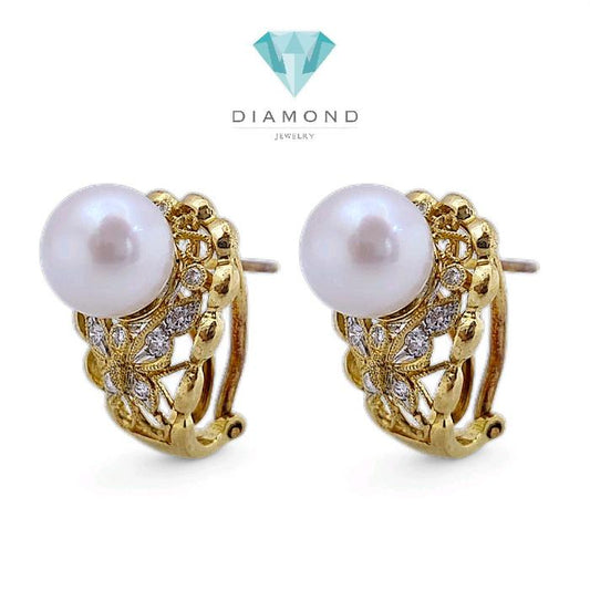 Butterfly Diamond Earring 18K / Diamond Jewelry 18ABGT522