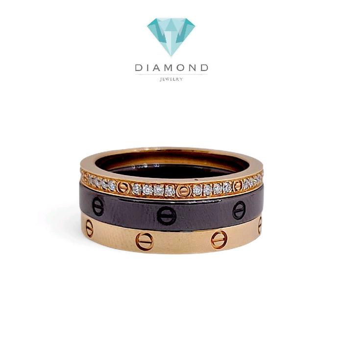 Trinity Love Diamond Ring 18K / Cincin Trinity Love Berlian 18K / Diamond Jewelry-HT