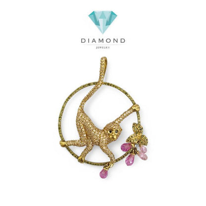 Liontin Mas Monkey 18k/ Liontin mas monkey -Diamond Jewelry