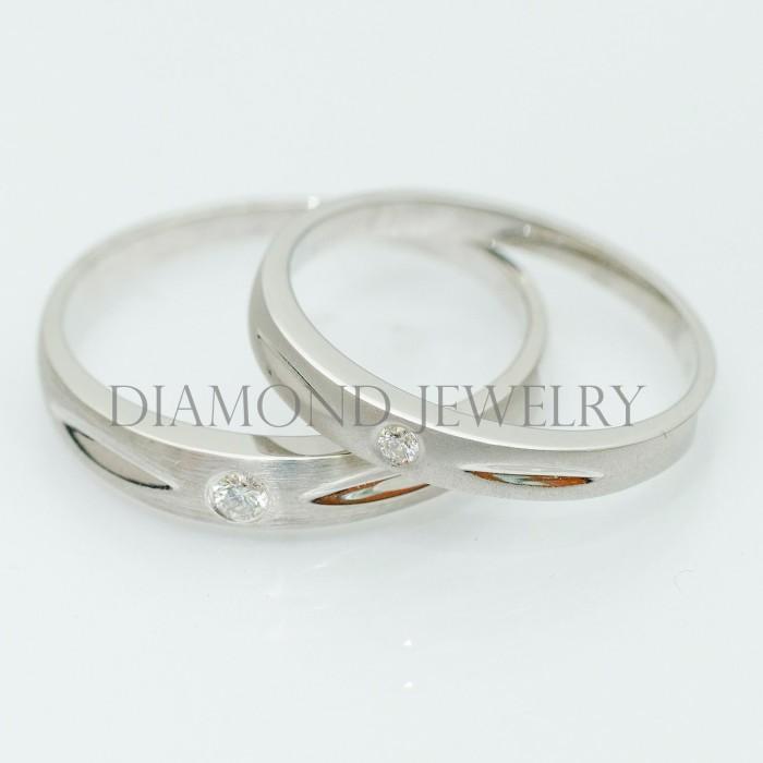 Cincin Kawin/Wedding Ring - Diamond Jewelry Two Tone 01020776/01020777