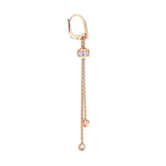 Dangling Diamond long rose gold 18k-Diamond jewelry
