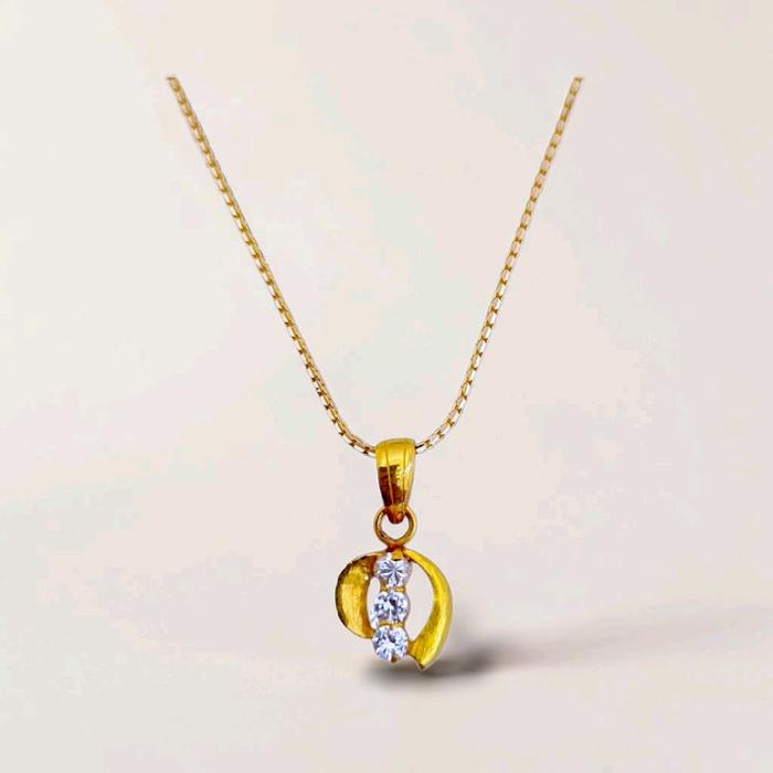 Gold Pendants With Zircon 23K / Liontin Emas dengab Zircon 23K / Diamond Jewelry / 277LMSWP1