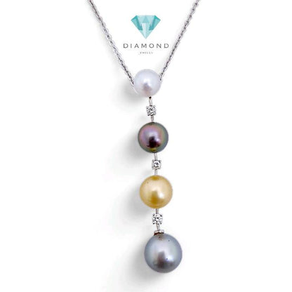 Liontin Multi Color Pearl Diamond 18K / Diamond Jewelry 12LMGT2635WP HT