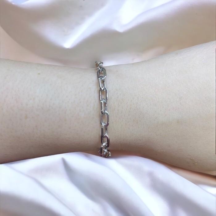 Paper clip bravelet rose gold 18 Krt Diamond Jewelry