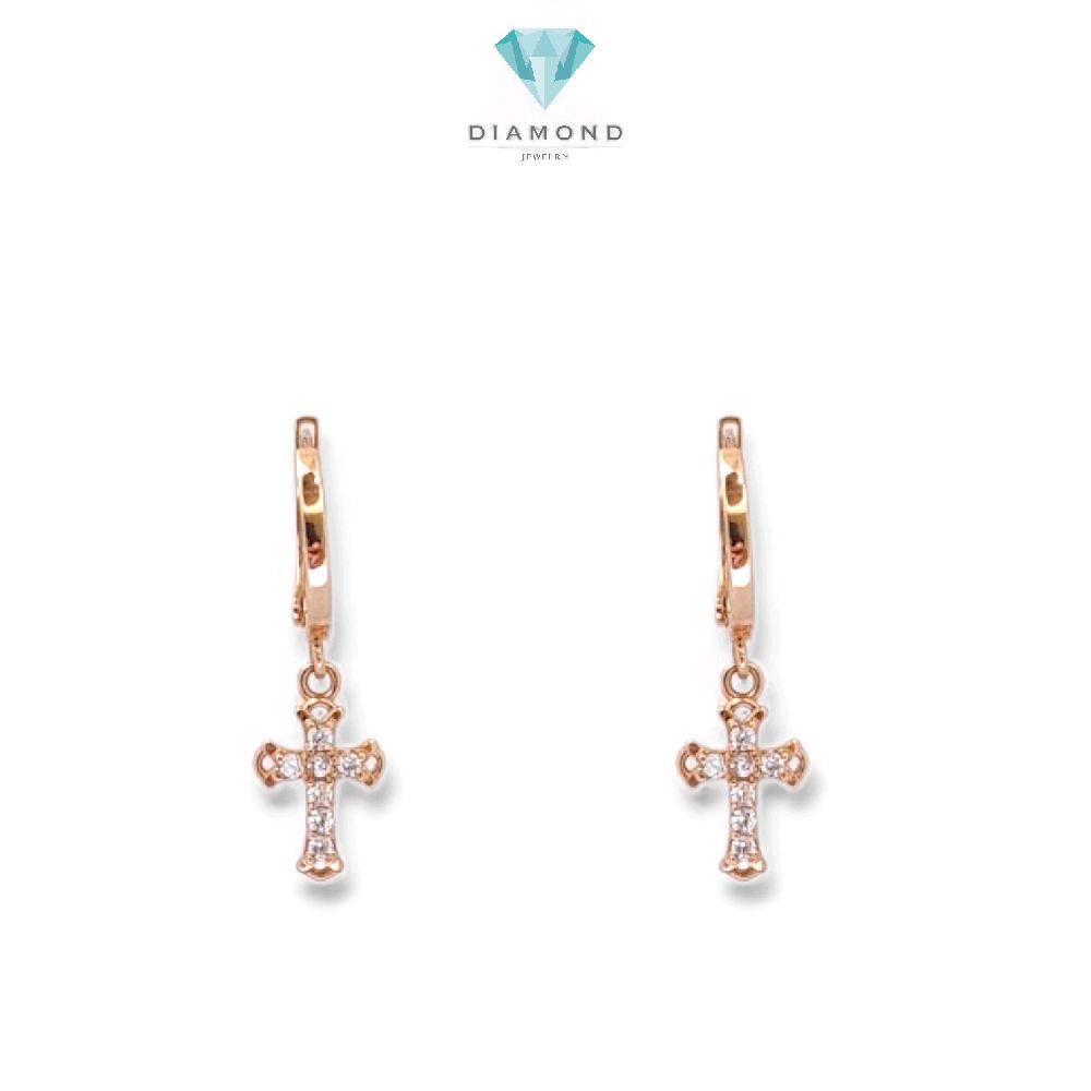 Anting Salib Emas 17K / Diamond Jewelry / 431AMS170LS