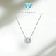 Diamond solitaire illusion 1 crt 18k-Diamond Jewelry