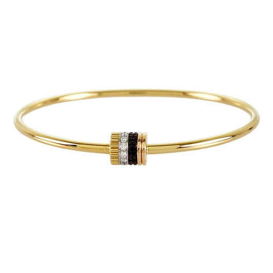 Quatre classic diamond 18k bangle bouch-Diamond Jeweley