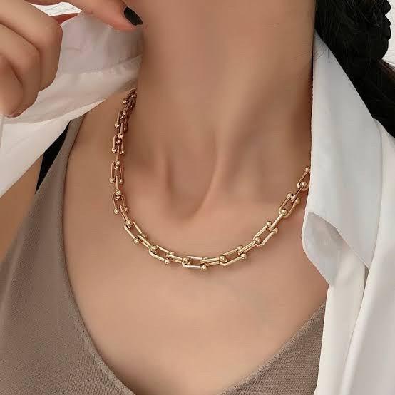 Chain Necklace Hardware Medium 18K Gold-Diamond Jewelry-32RMS1600LS-HT