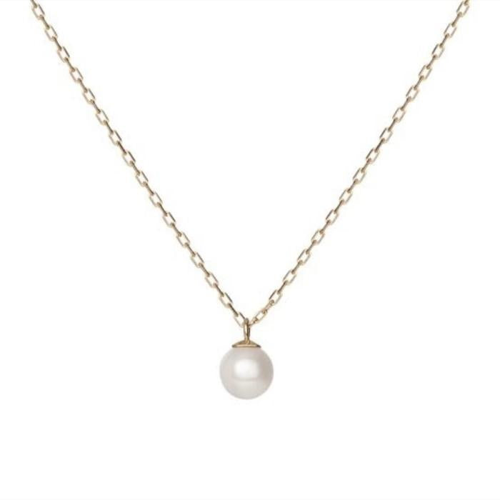 Pearl pendant necklace south sea akoya 18k gold-Diamond Jewelry-BLACKPEARLPENDANT3-5GR