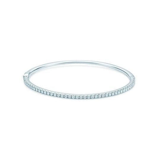 Diamond Bangle Tennis- Gelang Berlian - Diamond Jewelry - White 03070445