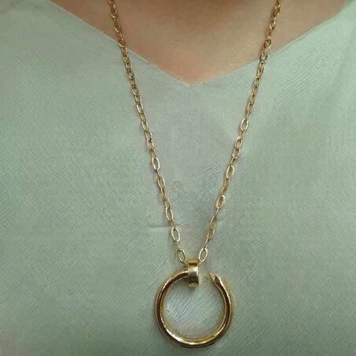 Juste Un Clou Necklace 18K / Diamond Jewelry-379KBD2874RY-HT