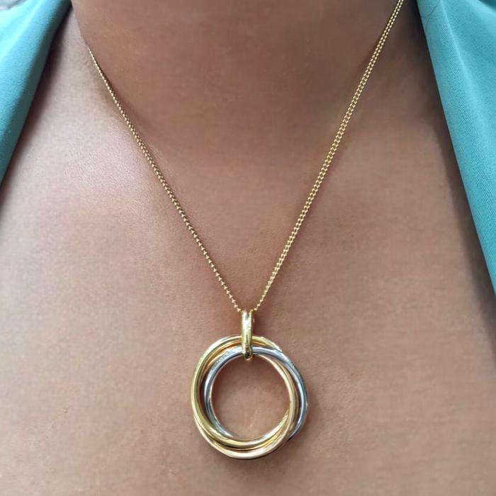 Trinity Large Necklace 18K / Diamond Jewelry