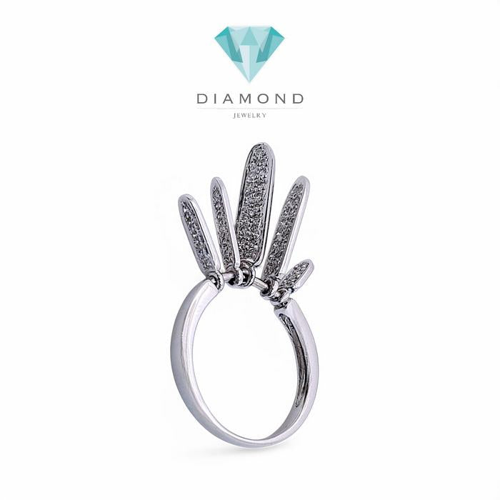 Ring Diamond Movable Fan 18K / Diamond Jewelry/ cincin Berlian kipas 18k
