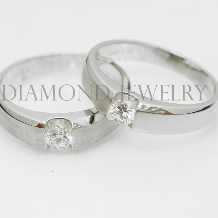 Cincin Kawin/Wedding Ring - Diamond Jewelry Two Tone 01020750/01020751