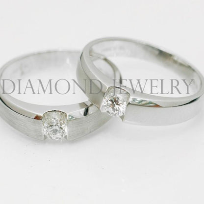 Cincin Kawin/Wedding Ring - Diamond Jewelry Two Tone 01020750/01020751