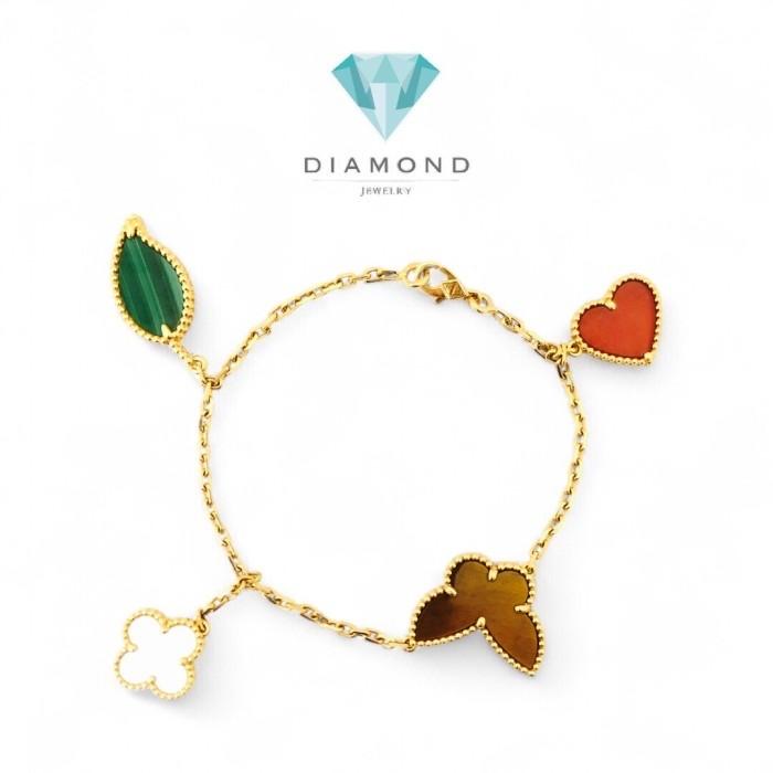 Clover Bracelet butterfly 4 motif mix/gelang Kombinasi 18K-Diamond Jewelry 18K