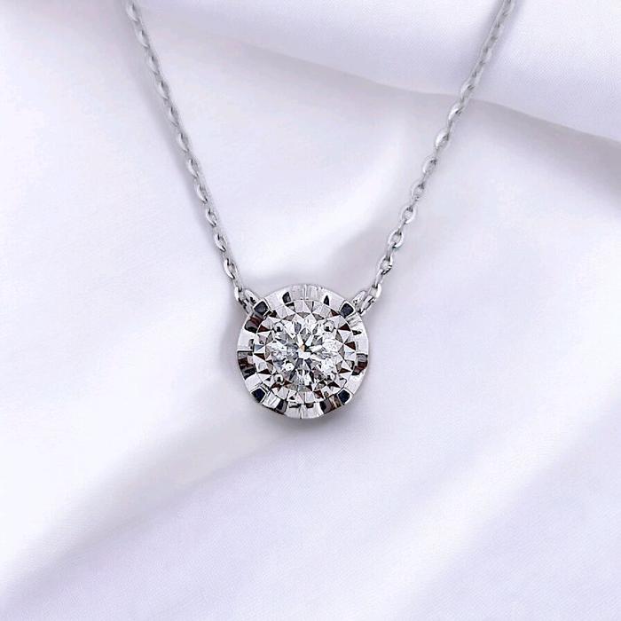 Liontin Solitaire Round Diamond 18K / Diamond Jewelry