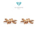 Knot Gold Earring 18K / Anting Knot 18K / Diamond Jewelry 394ABD414RY-HT