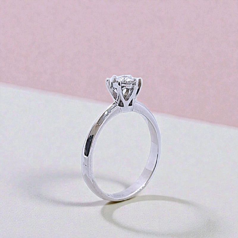 Solitaire Diamond Ring 18K / Cincin Diamond Solitaire 18K / Diamond Jewelry / 385CB612LS