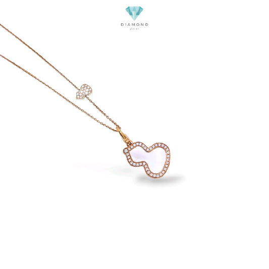 Wulu Diamond Pendant Mop 18K / Kalung Wulu Diamond 18K / Diamond Jewelry /426KBD9500RY