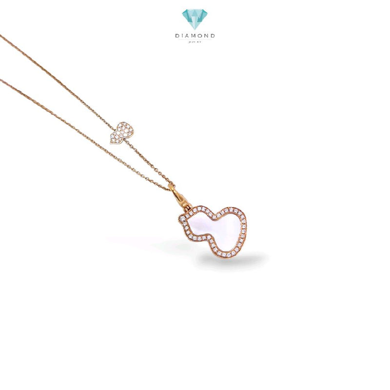 Wulu Diamond Pendant Mop 18K / Kalung Wulu Diamond 18K / Diamond Jewelry /426KBD9500RY