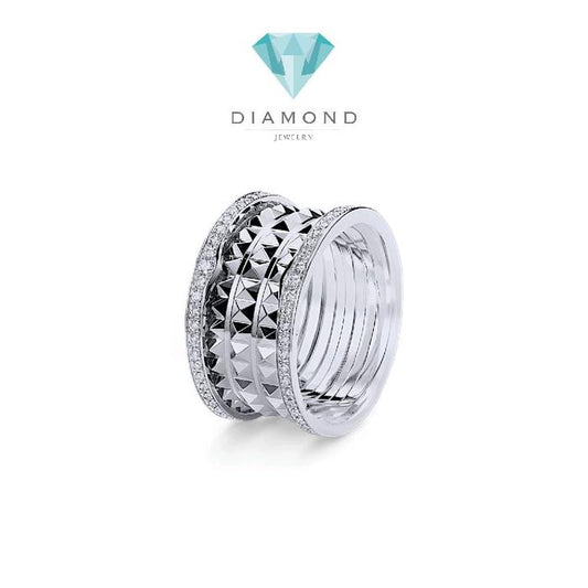 ZeroRock Diamond Ring 18K / Cincin Berlian zero Rock 18K / Diamond Jewelry-1CBD1318LSNEW-HT